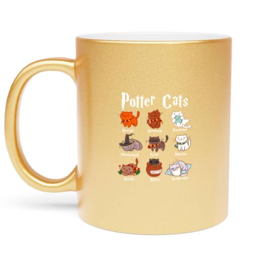 Discover Potter Cats Metallic Mugs Funny Gifts For Cat Lovers - Cat - Metallic Mugs