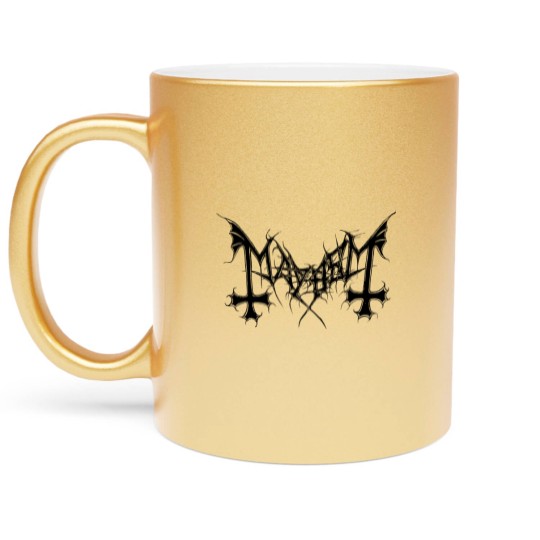 Discover Mayhem - Logo (Black Cover Edition) - Mayhem - Metallic Mugs