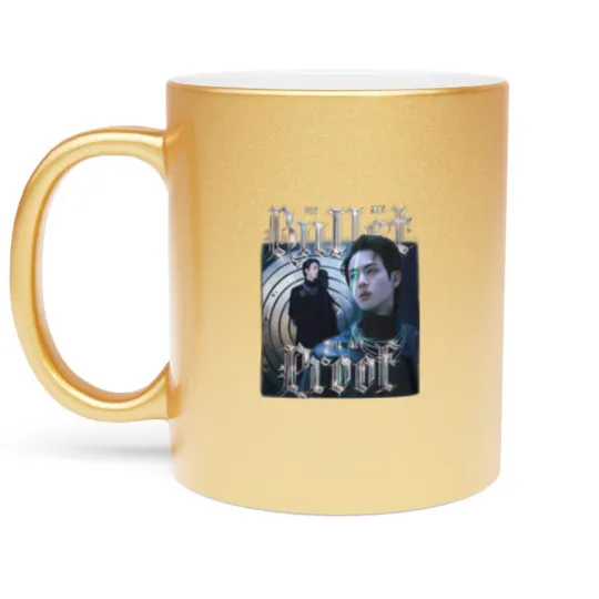 Discover Meet Seokjin, Seokjin Proof inspired Metallic Mugs