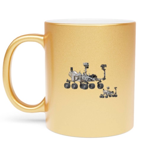 Discover mars curiosity rover Metallic Mugs
