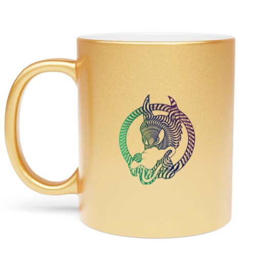 Discover Jerry Garcia Wolf guitar Dead Metallic Mugs