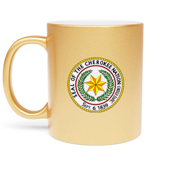 Discover Great seal of the cherokee nation Metallic Mugs