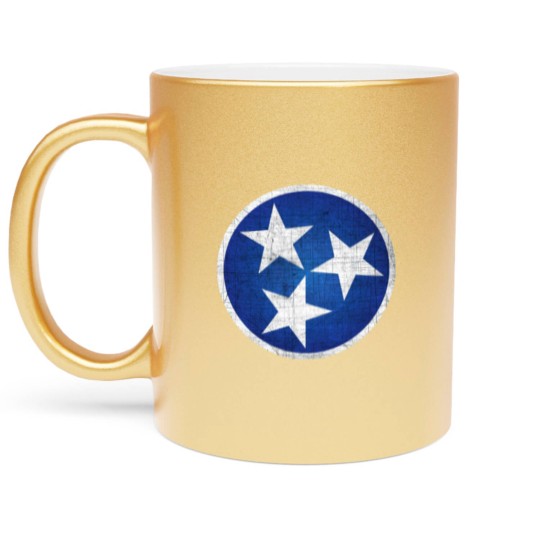 Discover Tennesse State Flag Metallic Mugs