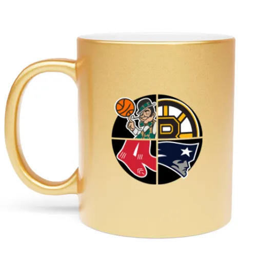 Discover Boston Sports Quad Cap Metallic Mugs