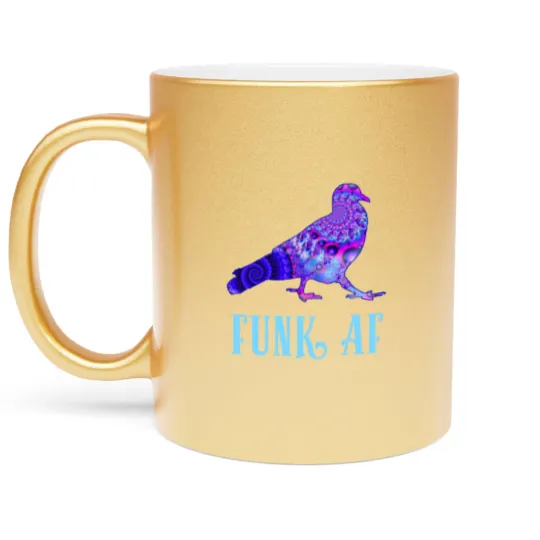 Discover Pigeons Playing Ping Pong Funk AF PPPP Metallic Mugs