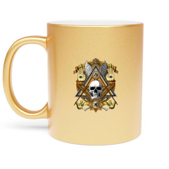 Discover Masonic Skull Metallic Mugs