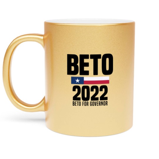 Discover Beto 2022 Beto For Governor American Flag Metallic Mugs