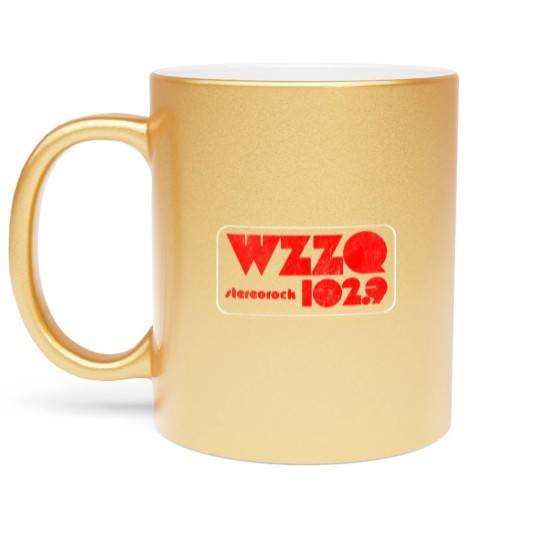Discover WZZQ Stereorock Jackson, Mississippi / Defunct 80s Radio Station Logo - Radio Station - Metallic Mugs