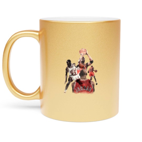 Discover MJ 23 - Michael Jordan Chicago - Metallic Mugs