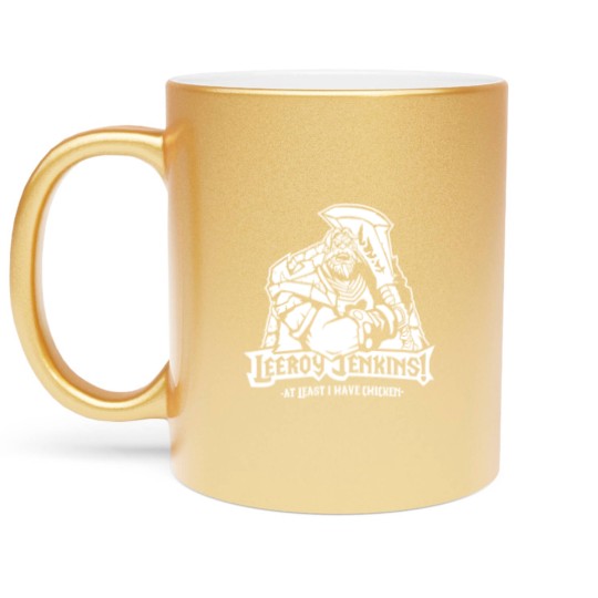 Discover Leeroy Jenkins! White - Warcraft - Metallic Mugs