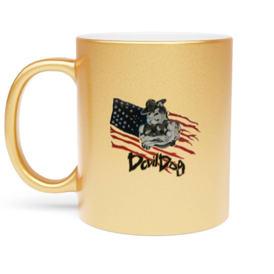 Discover Devil Dog Metallic Mugs