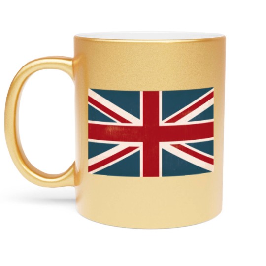 Discover VINTAGE UNION JACK BRITISH FLAG Metallic Mugs