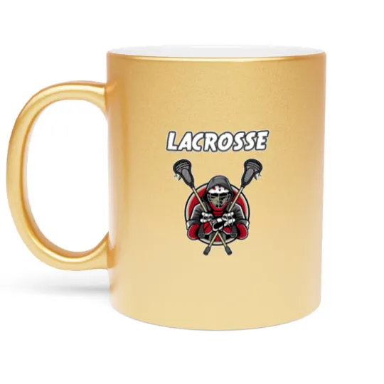 Discover lacrosse athlete la crosse gift Metallic Mugs