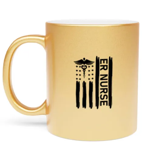 Discover ER Nurse Metallic Mugs