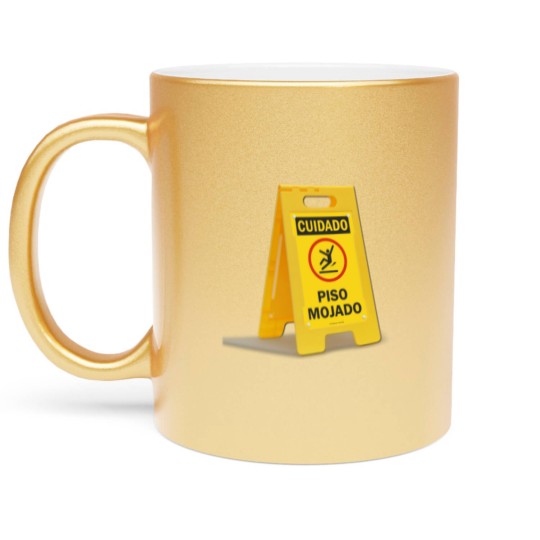 Discover wet floor Metallic Mugs