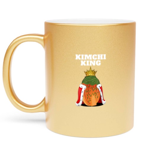 Discover Kimchi King | Mens Kimchi Lover Metallic Mugs | Food Korean Kimchi Metallic Mugs