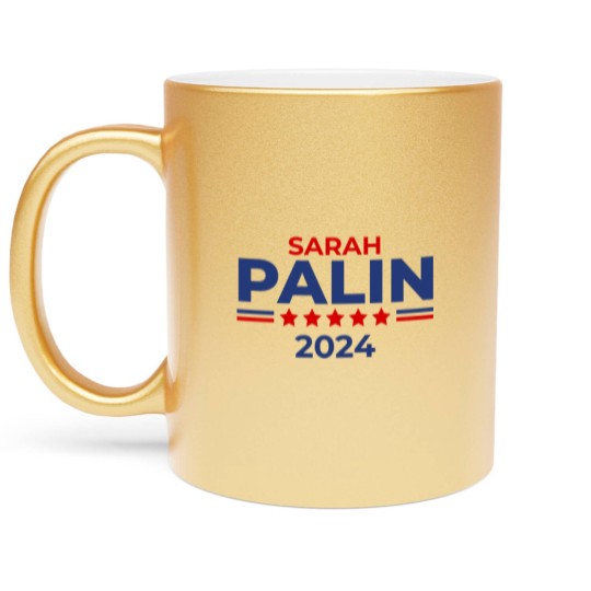 Discover Sarah Palin Alaska Governor Republican For Preside Metallic Mugs