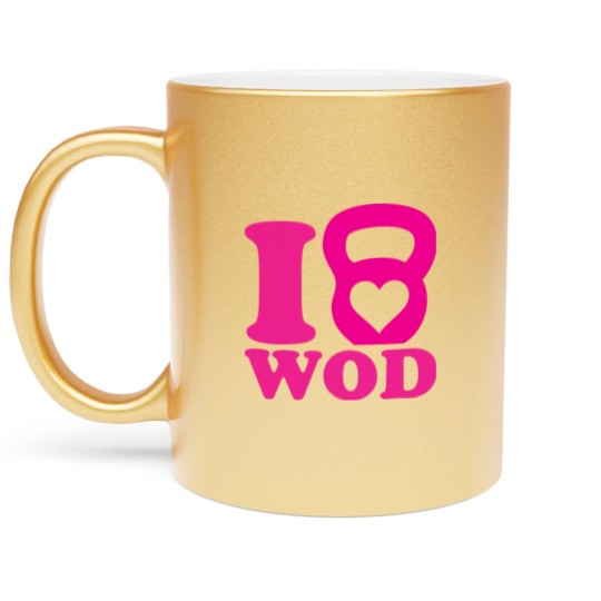 Discover I Love WOD (CrossFit) Metallic Mugs