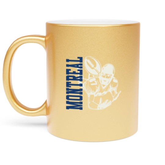 Discover Montreal Football with Player Graphic - Montreal Football - Metallic Mugs
