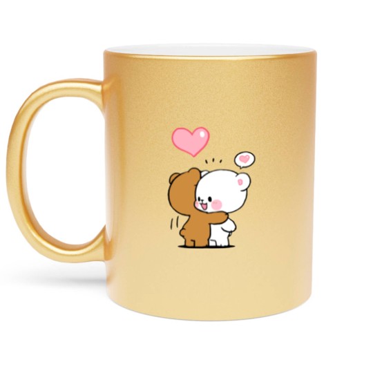 Discover Milk And Mocha Bears Classic Metallic Mugs Metallic Mugs