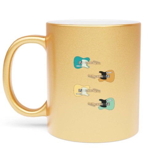 Discover Three Frets T-Style Maple Electric Guitar Pack - Guitar Sticker Pack - Metallic Mugs