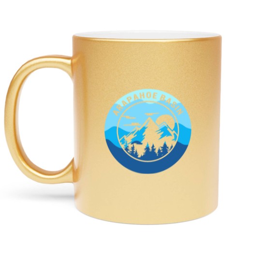 Discover Arapahoe Basin Metallic Mugs, Skiing Gift Idea, Metallic Mugs