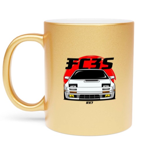 Discover White FC RX 7 - Fc Rx7 - Metallic Mugs