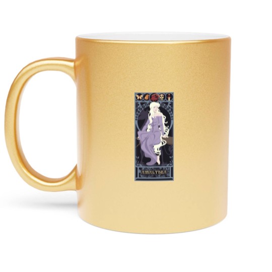 Discover The Last Unicorn - art nouveau - Amalthea - Cult Movies - Metallic Mugs