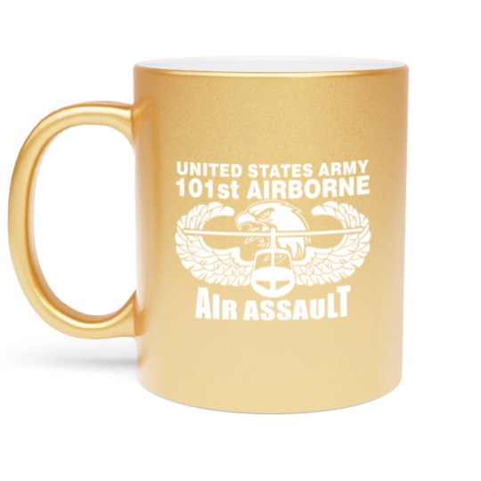 Discover 101st Army Airborne Air Assault eagle Metallic Mugs
