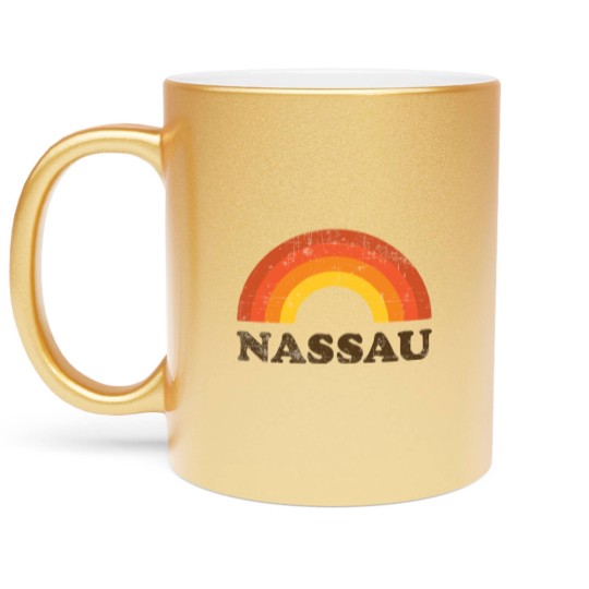 Discover Retro Vintage Nassau Bahamas Vacation Souvenir - Nassau - Metallic Mugs