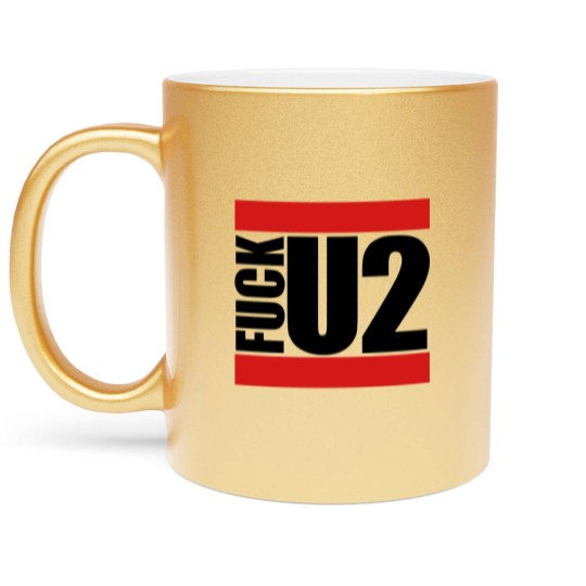 Discover Red middle finger sport colors stinkfinger show sy Metallic Mugs