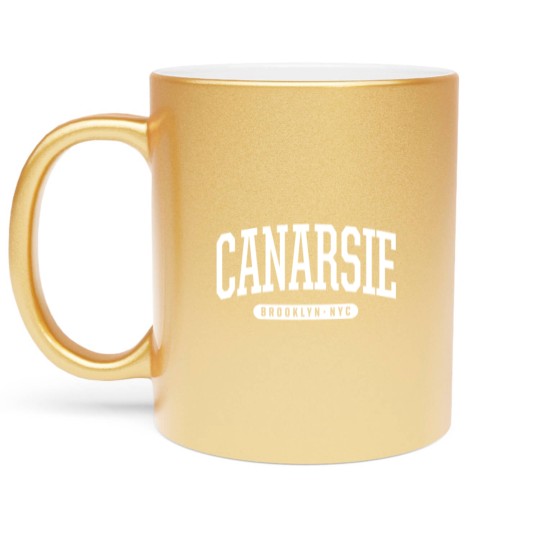 Discover NYC Borough Brooklyn New York Canarsie Metallic Mugs