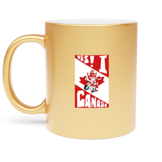 Discover Yes! I Canada - 1 - Duke Caboom Canadian Stuntman - Metallic Mugs
