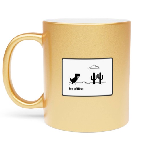 Discover Im Offline Metallic Mugs