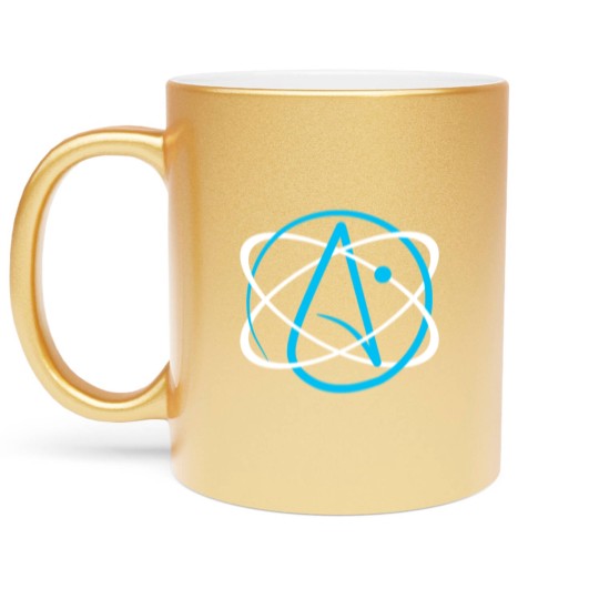 Discover Atheist Atom Logo Metallic Mugs