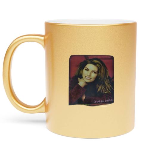Discover Vintage 1996 Shania Twain Tour Metallic Mugs, Pop,