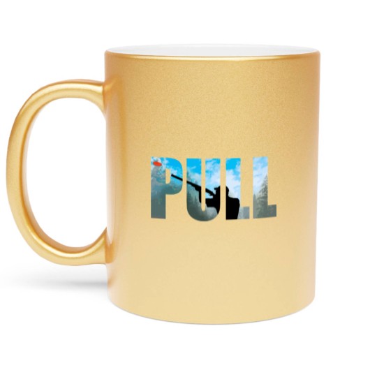 Discover Skeet Trap Clay Breaker Shotgun Shooting Sporting Metallic Mugs