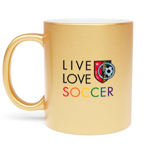 Discover Live Love Soccer - Live Love Soccer - Metallic Mugs