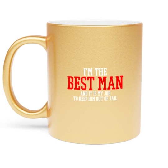 Discover Best Man Wedding Metallic Mugs