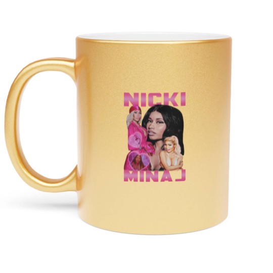 Discover Nicki Minaj Fan Movies RAP Hip-hop Metallic Mugs