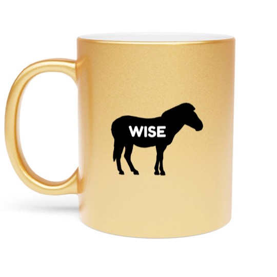Discover Wise Ass Funny Donkey Funny Metallic Mugs