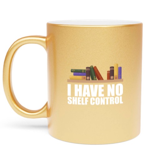 Discover Library - I have no shelf control Metallic Mugs
