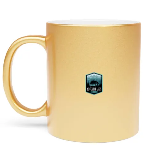 Discover Red Feather Lakes Colorado - Metallic Mugs