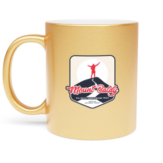 Discover Mount Baldy via Devil's Backbone Trail Metallic Mugs