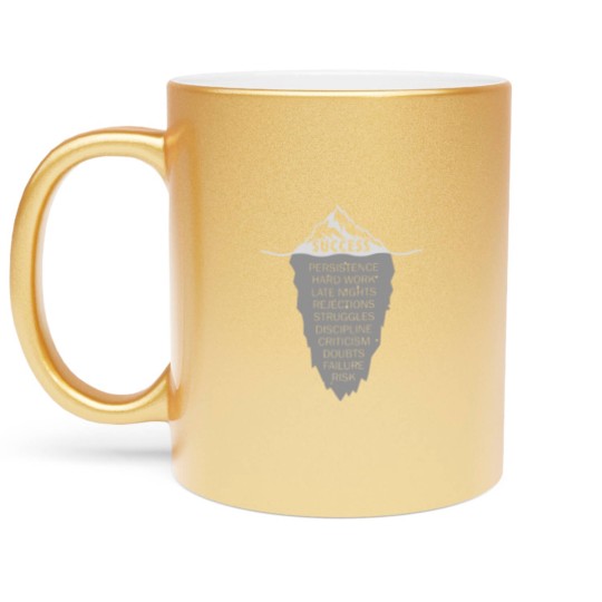 Discover Success Iceberg Illusion Concept - Vintage Grunge Metallic Mugs