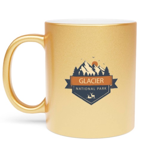 Discover Glacier National Park - Glacier National Park - Metallic Mugs