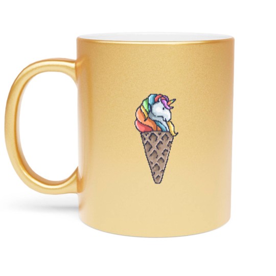 Discover ice cream Unicorn Cone Metallic Mugs