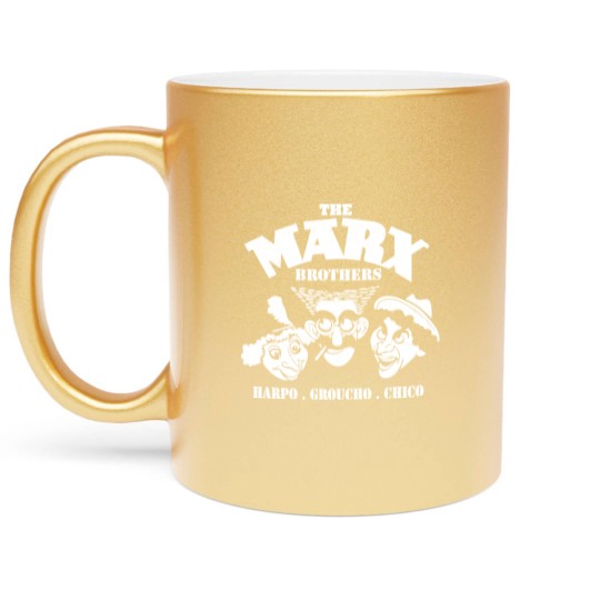 Discover The Marx Brothers fan - Harpo, Grouchom, Chico Metallic Mugs