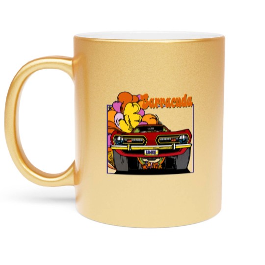 Discover 1968 Plymouth Barracuda Car T Metallic Mugs