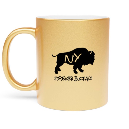 Discover Forever Buffalo NY Metallic Mugs